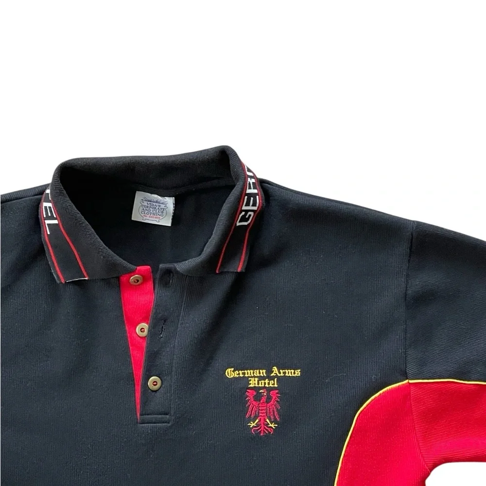 VIDA Black and Red Polo Shirt - Picture 4 of 8